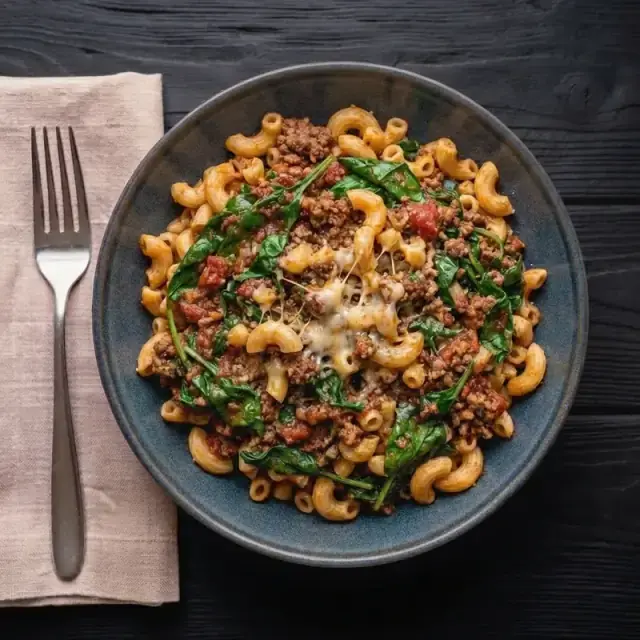 Macaroni au bœuf de la formule prise de masse