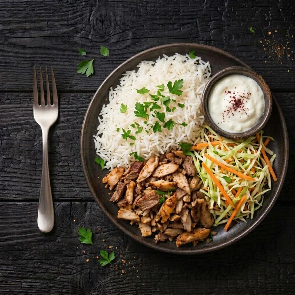 Bol repas protéiné préparé : Assiette kebab par Protéine Express à Montréal